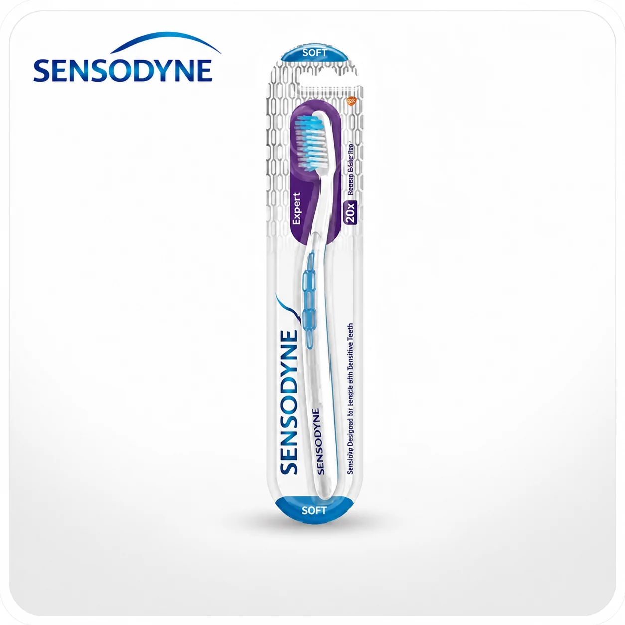 Sensodyne Expert Soft Toothbrush 1N | Ultra Soft Bristles for Sensitive Teeth & Gums | Deep Clean Plaque Removal & Gentle Daily Oral Care