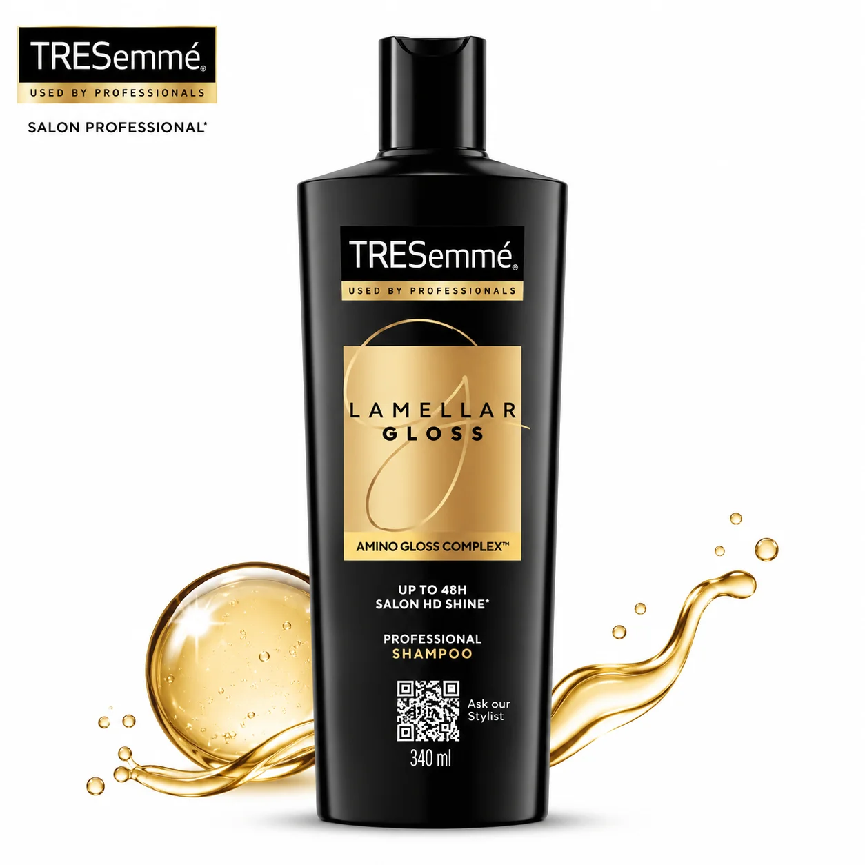 Tresemme Lamellar Gloss Shampoo 185Ml | Professional Shine Shampoo for Smooth Frizz-Free Salon Gloss Hair