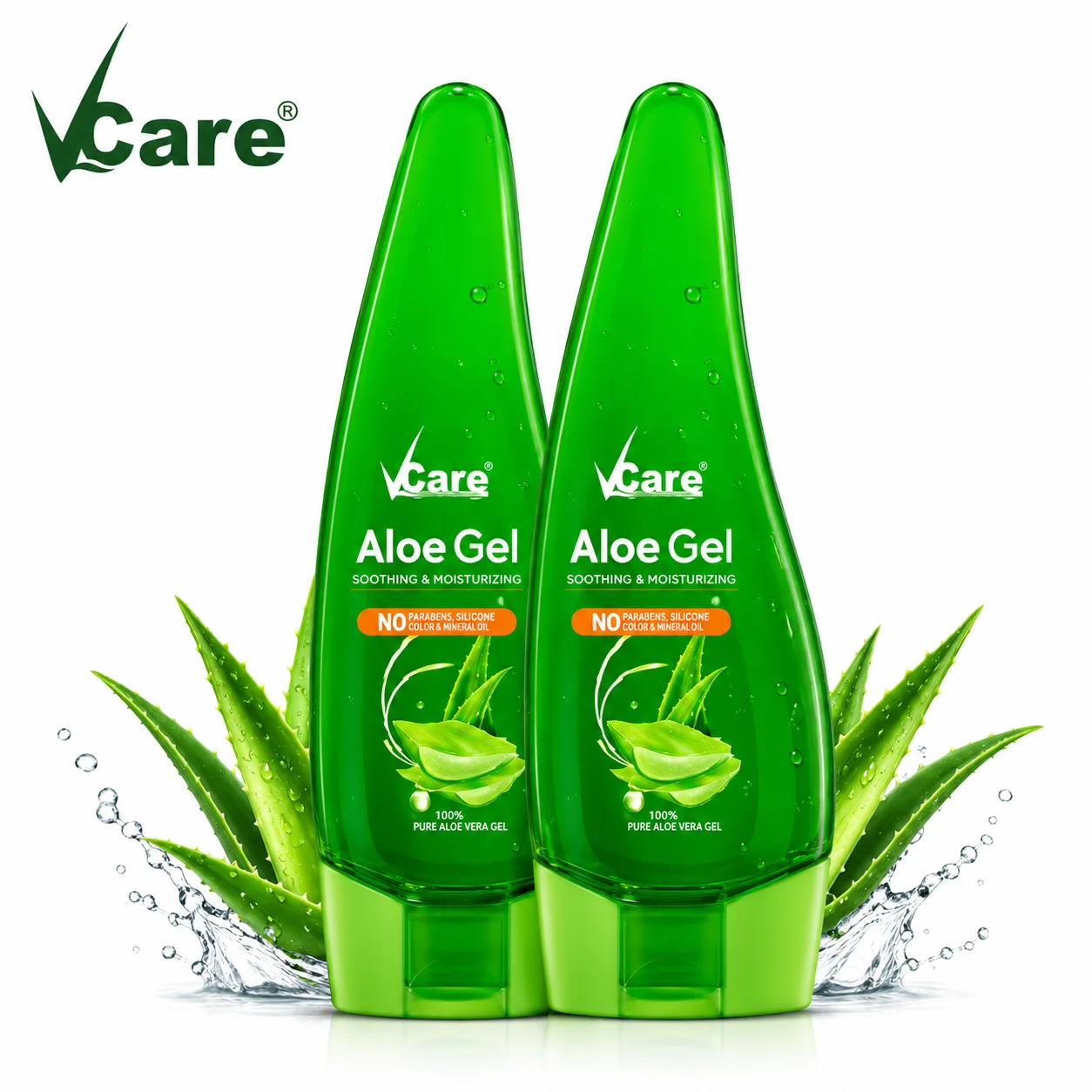 Vcare Aloe Vera Gel 120ml | Soothing & Moisturizing Aloe Gel for Skin Hydration,...
